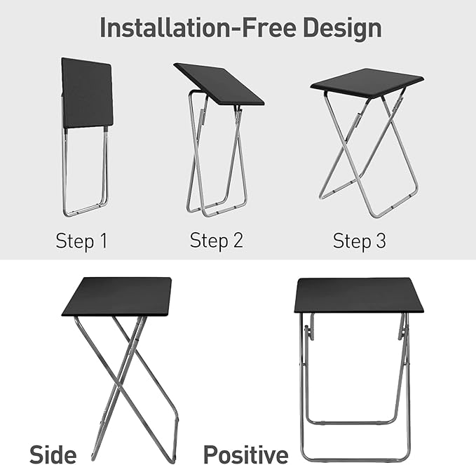 Garden 4 you Folding TV Tray Table, TV Dinner Table - Image 4