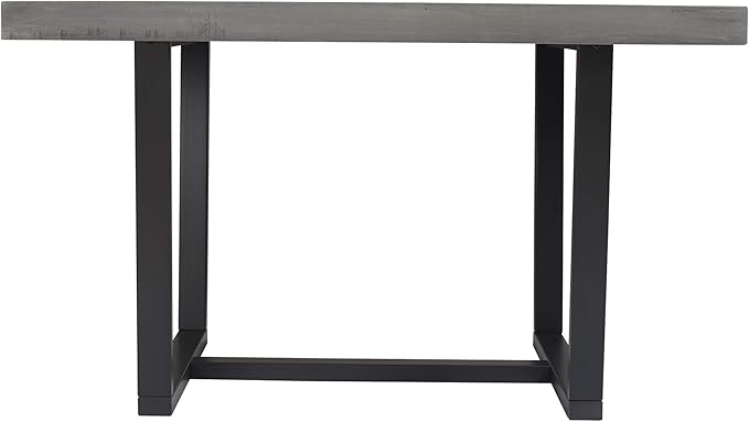 Walker Edison Andre Modern Solid Wood Dining Table, 52 Inch - Image 8