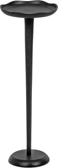 Kate and Laurel Alessia Modern Decorative Metal Drink Table; 8 x 8 x 22; Black; by KateandLaurel