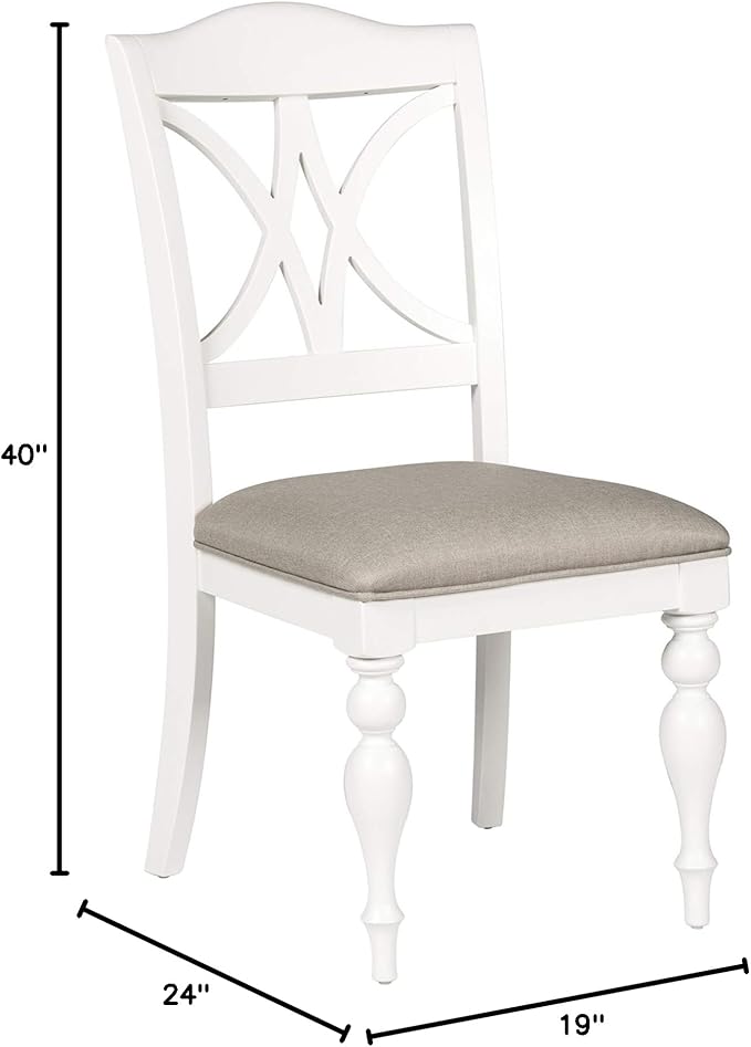 LIBERTY FURNITURE INDUSTRIES, INC. Summer House Slat Back Side Chair-Set of 2 - Image 3
