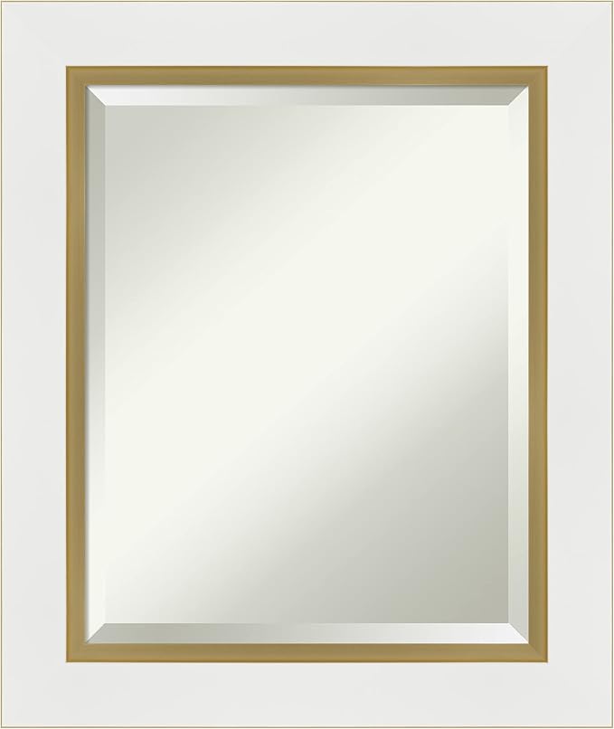 Amanti Art White Bathroom Mirror by AmantiArt
