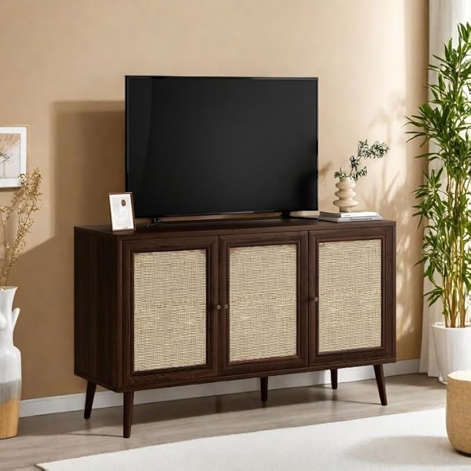 Rattan Entryway Table, Entertainment Center - Image 5