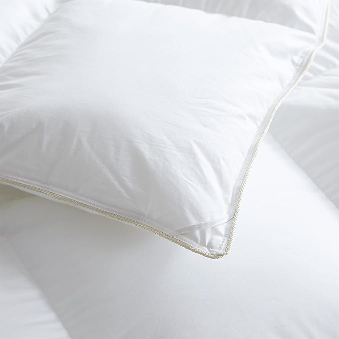 Luxurious White Solid Medium Weight, Oversize California King Size Goose - Image 7