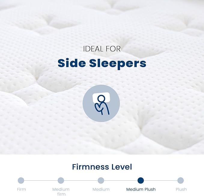 Coolvie 14 Inch King Mattress, Medium Plush Gel Memory Foam Mattress Hybrid - Image 8