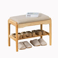 latifolia Small Shoe Bench, Solid Wood Bench by Latifolia