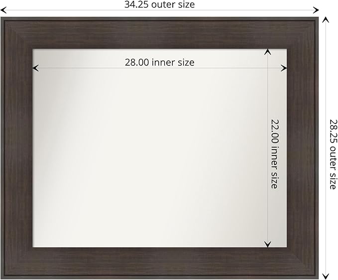 Amanti Art Bronze Bathroom Mirror - Image 4
