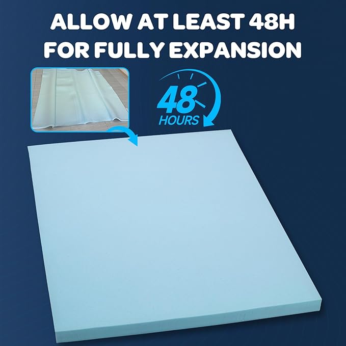 OhGeni Cooling 4 inch Dual Layer Full Mattress Topper, 2 inch Cooling Gel - Image 10