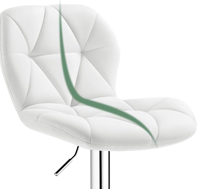 Yaheetech Barstools Set of 2, PU Leather Counter Stools Bar Chairs - Image 10