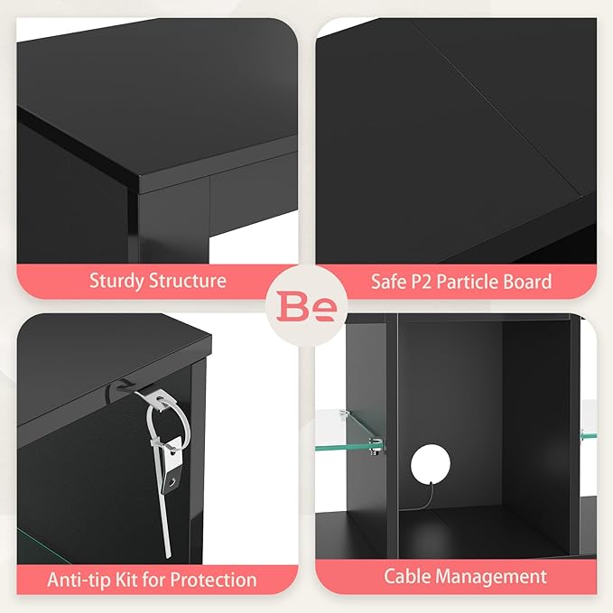 Bestier Modern TV Stand for 65 inch TV - Image 4