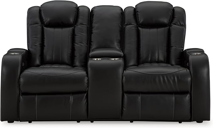 Signature Design by Ashley Caveman Den Modern Faux Leather Power Reclining - Image 4