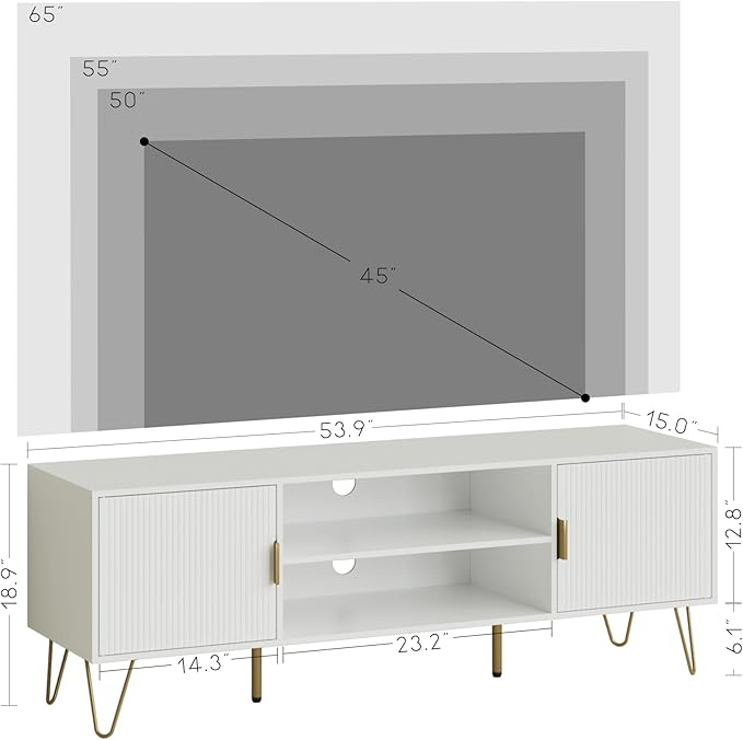TV Stand for 55 65-inch TV, Entertainment Center - Image 2