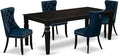 East West Furniture LGDA5-BLK-29 5 Piece Dining Set Includes a Rectangle Wooden by EastWestFurniture