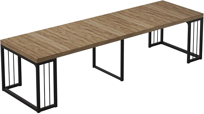 KEIKI 23.62" - 118" L Extendable Foldable Dining Room Table - Image 8