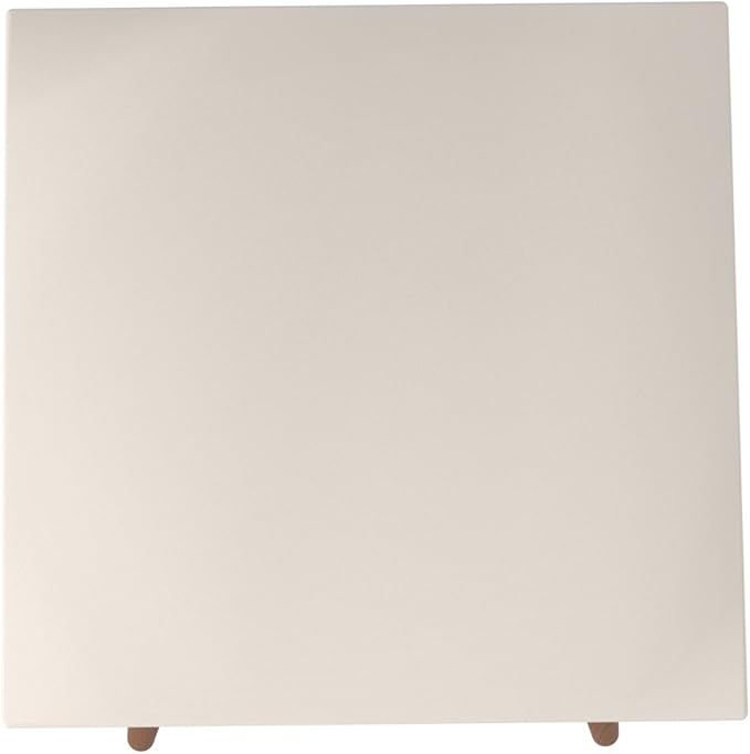 Manhattan Comfort Utopia High Square End Table, Off White - Image 7