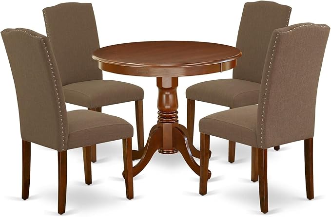 East West Furniture ANEN5-MAH-18 5 Piece Dining Table Set by EastWestFurniture