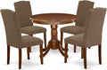 East West Furniture ANEN5-MAH-18 5 Piece Dining Table Set by EastWestFurniture