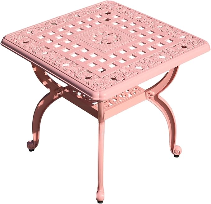 Cast Aluminum Outdoor Side Table, Small Patio Table, Outdoor Coffee Tables by Unknown