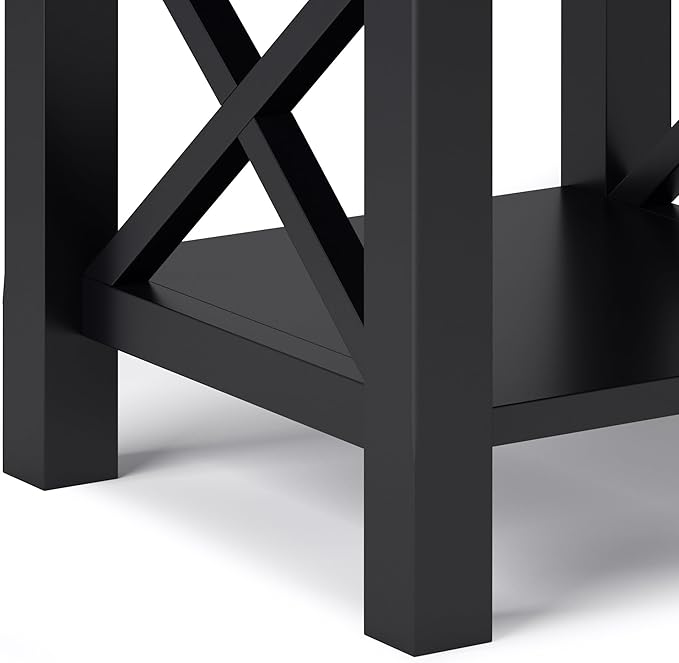 SIMPLIHOME Kitchener SOLID WOOD 21 inch Wide Square Contemporary End Table in - Image 8