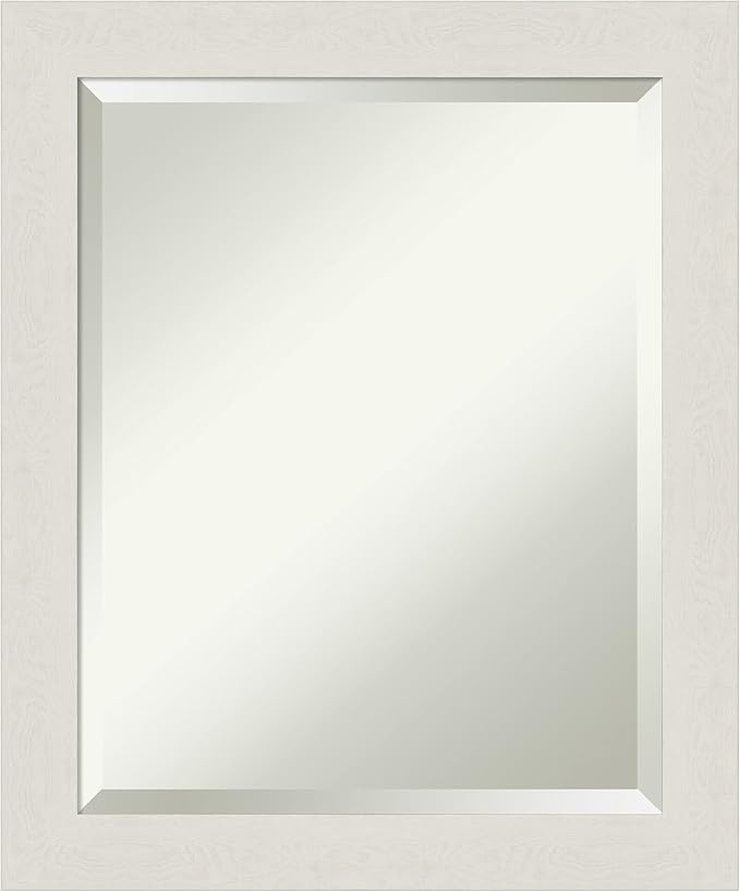 Amanti Art White Bathroom Mirror by AmantiArt