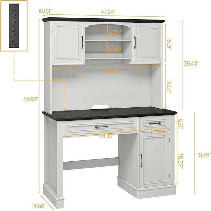 Farmhouse 47" Executive Desk - Image 2
