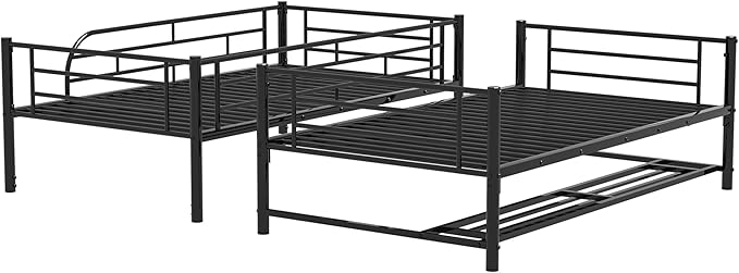 Twin Over Twin Metal Bunk Bed - Image 7