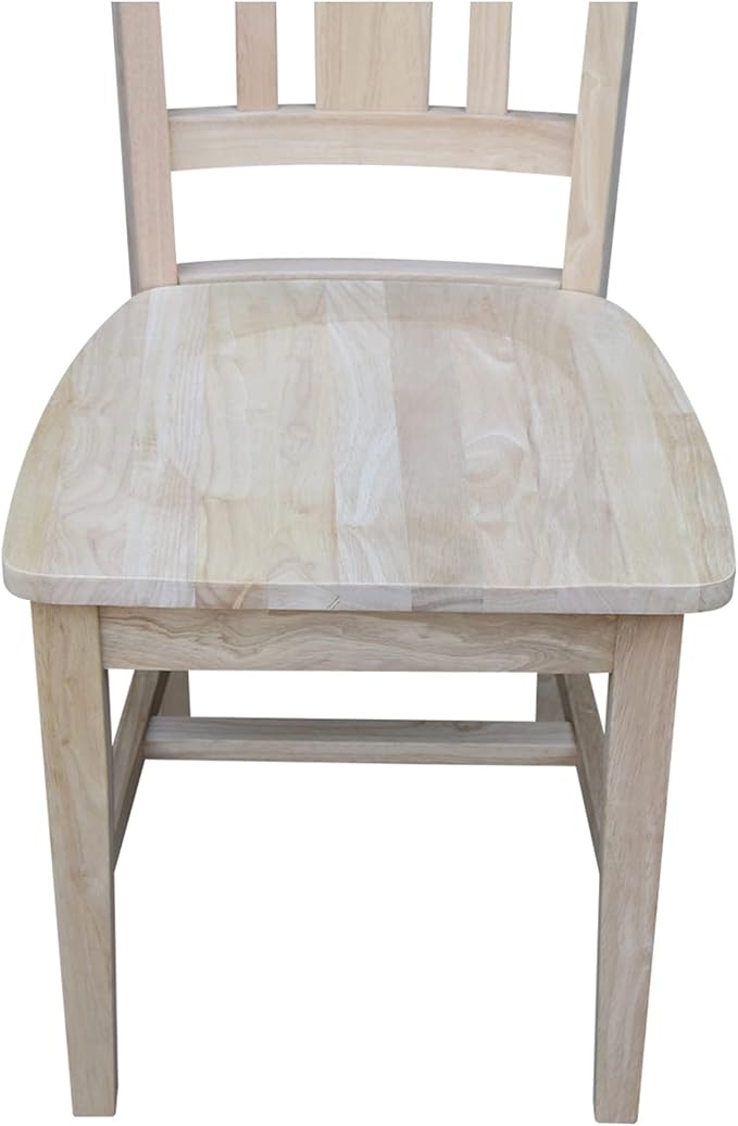 Set of Two San Remo Slat Back Dining Chairs, Unfinished - Image 10