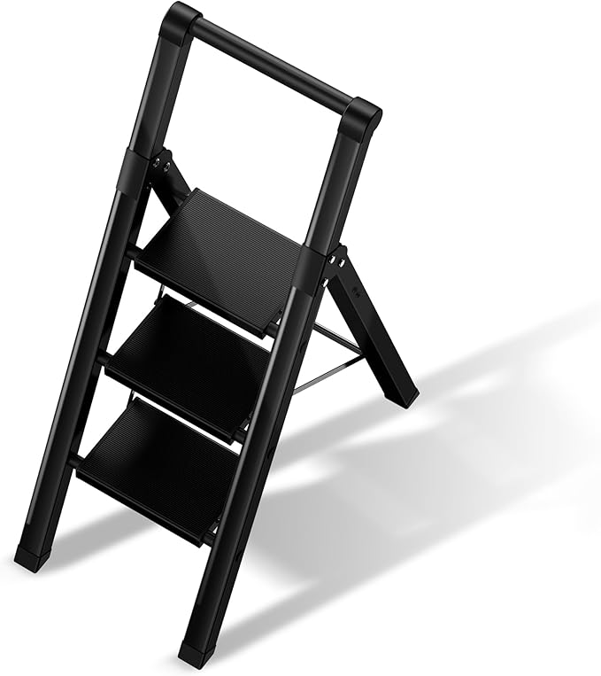 3 Step Ladder, Folding Step Stool by STEPLADDER