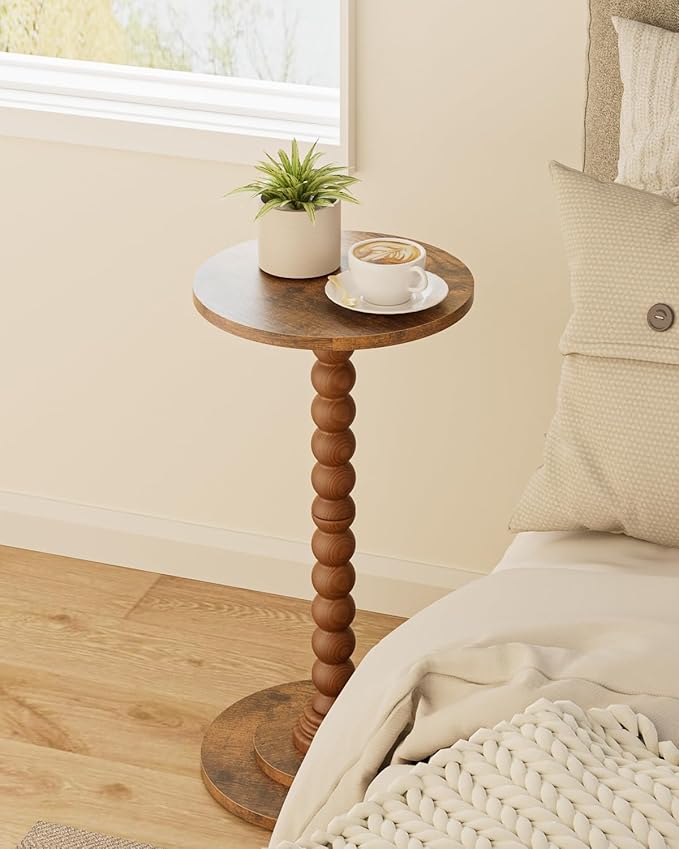 Masupu Round Side Table, Small Drink Table - Image 8
