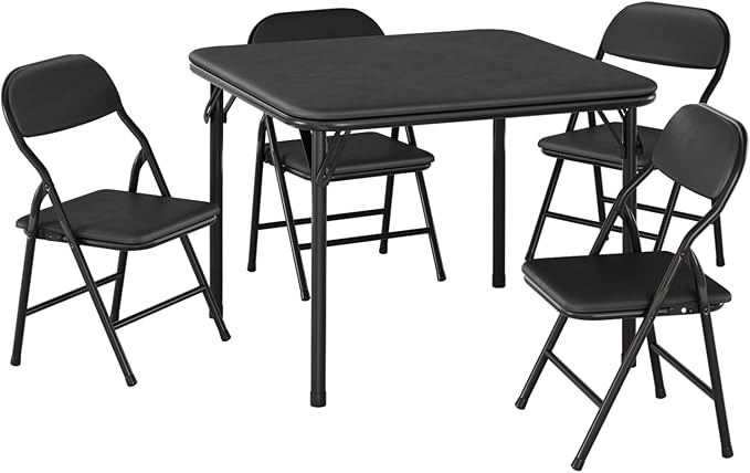 IDEALHOUSE 5 Piece Folding Kids Table and Chairs Set, Children Activity Table - Image 9