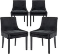 COLAMY Modern Dining Chairs Set of 4, Upholstered Corduroy Accent Side Leisure by COLAMYINC