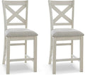 Signature Design by Ashley Robbinsdale Farmhouse Armless 24.75" Counter Height by SignatureDesignbyAshley