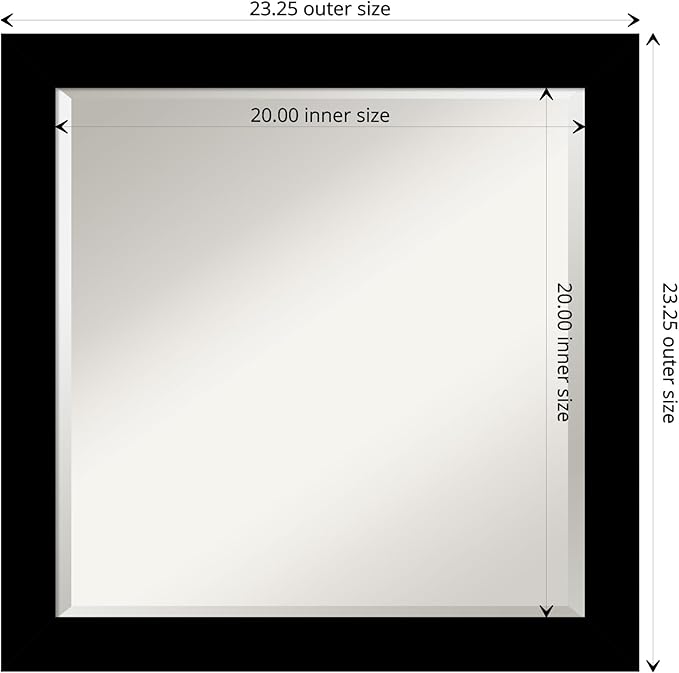 Amanti Art Black Bathroom Mirror - Image 4