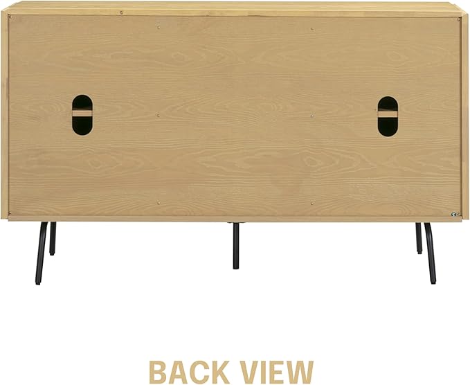 NTC Veil Sideboard with 2 Doors and 3 Drawers, Buffet Cabinet with Vertical - Image 6