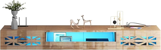 Floating TV Stand, Floating Wall Mounted TV Shelf with, Modern High Gloss tv by ANTISTA-10YEARSFURNITURE