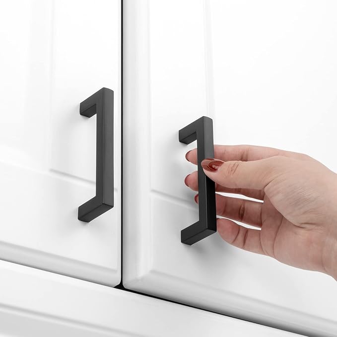 KOOFIZO 30-Pack Solid Square Bar Cabinet Handle - Image 3