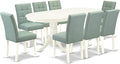 East West Furniture VAAS9-LWH-43 9 Piece Dining Room Set Includes A Wooden by EastWestFurniture