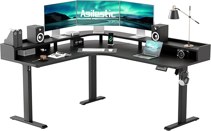 Agilestic L Shaped Standing Desk, Corner Desk by Agilestic