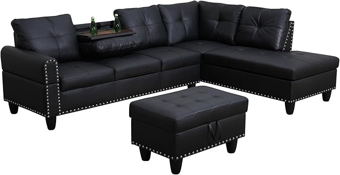 97.5" Oversized Sectional Couch, L Shaped Couch - Image 7
