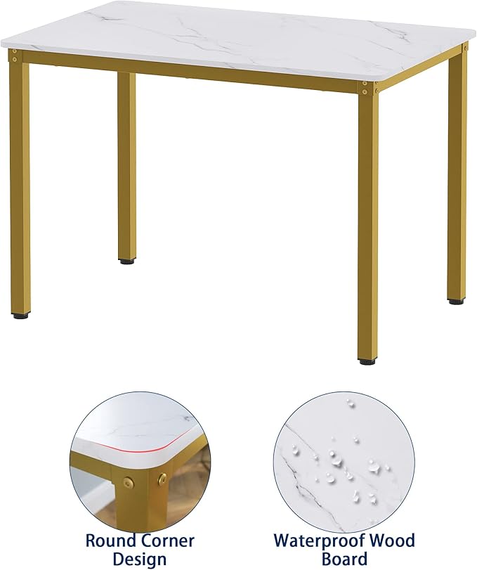 Teraves Dining Table Set for 4/Computer Desk, Kitchen Table - Image 7