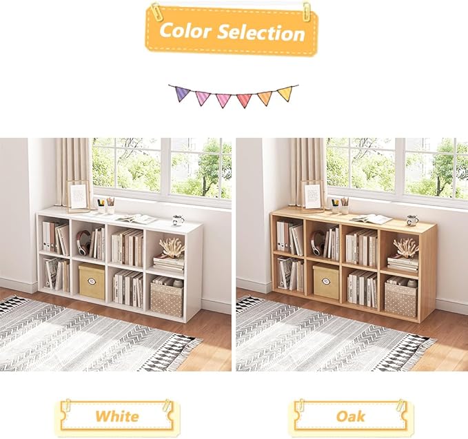 8 Cube Organizer Bookcase - Image 5