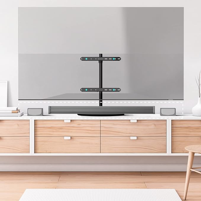 ONKRON Tabletop TV Stand for 32-65 Inch TVs up to 77 lbs, Height Adjustable TV - Image 8