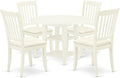 East West Furniture SUDA5-LWH-C 5 Piece Kitchen Table Set by EastWestFurniture