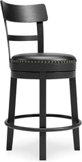 Signature Design by Ashley Valebeck 30.38" Casual Pub Height Upholstered Swivel by SignatureDesignbyAshley