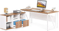 LITTLE TREE 63" Office Desk and 47" File Drawer Cabinet, Large Computer Desk by LITTLETREE