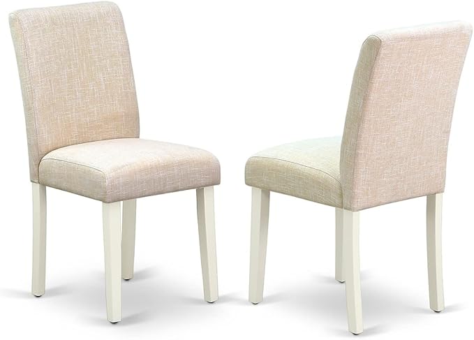 East West Furniture LGAB5-LWH-02 5 Piece Dining Set Includes a Rectangle Dining - Image 6