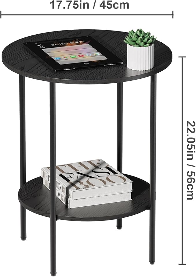 Side Table, Round End Table - Image 3