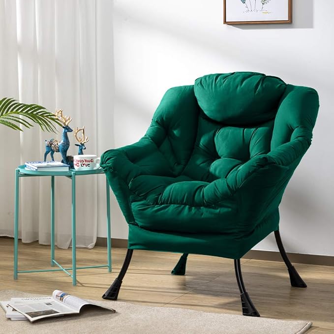 HollyHOME Modern Fabric Large Lazy Chair, Accent Oversized Comfy Reading Chair - Image 7