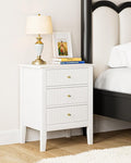 Fluted Nightstand, Farmhouse Night Stand by Unknown