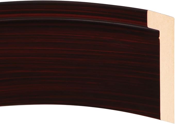 OVALCREST - Oval Wooden Beveled Wall Mirror - Image 4