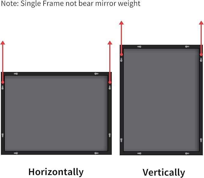 Black Bathroom Mirror for Wall, 30x36 Inch Rectangle - Image 7